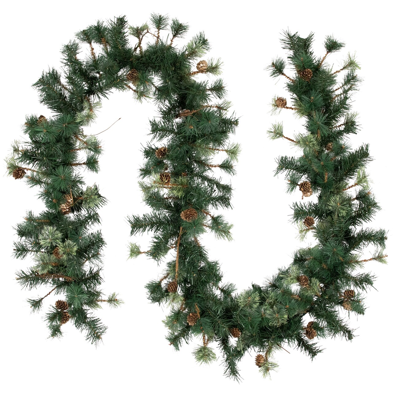 Northlight Yorkville Pine, Twig and Pinecone Artificial Christmas Garland - 9' x 12" - Unlit